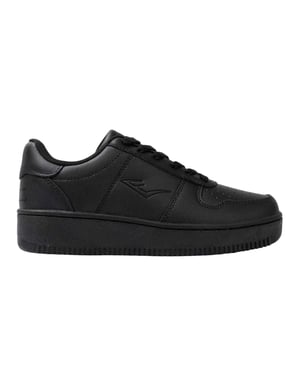Everlast Dames/Dames Hanshi Leren Platform Trainers (Zwart)