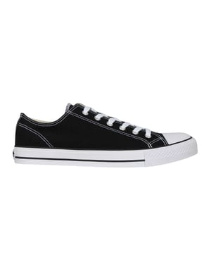 SoulCal Platte Trainers Heren Canvas (Zwart, Wit)