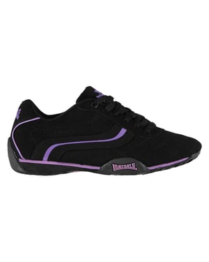 Lonsdale Dames Camden Leren Sneakers (Zwart)