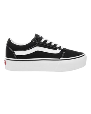Vans Dames/Dames Ward Platform Trainers (Zwart, Wit)