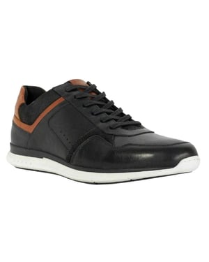 Dune London Torben leren sneakers voor heren (Zwart)