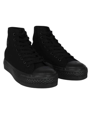SoulCal Hoge canvas sneakers met plateauzool voor dames (Zwart)