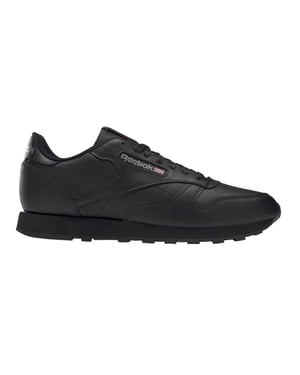 Reebok Heren Klassieke Leren Trainers (Zwart)