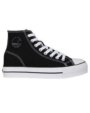 SoulCal Hoge canvas sneakers met plateauzool voor dames (Zwart, Wit)