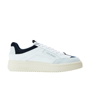 Steve Madden Heren Orlando leren sneakers (Wit, Marine)