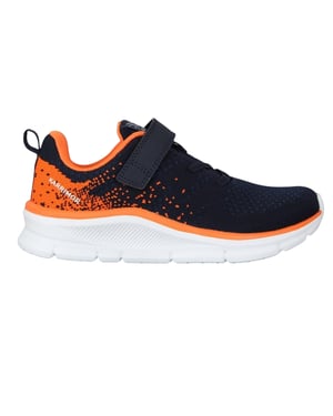 Karrimor Duma 6 platte sportschoenen voor jongens (Marine/Oranje)