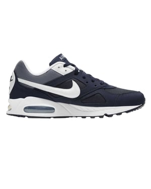 Nike Heren Air Max Leren Sneakers (Marineblauw/Wit)