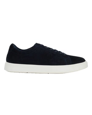 Dune London Heren Tais Suède Platte Schoenen (Marine)