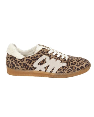 Steve Madden Dames/Dames Elora Leopard Print Textiel Trainers (Bruin)