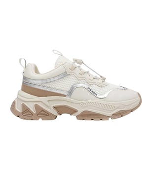 Steve Madden Dames Chunky Flat Sneakers (Crème)