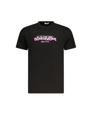 Ice Iceberg Beachwear Logo Zwart T-shirt