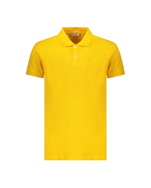 Geel Poloshirt Met Logo Van Een Ijsbergdriehoek
