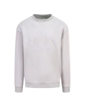 Blank Essentials Sweatshirt met gebogen logo voor volwassenen (Grijs)