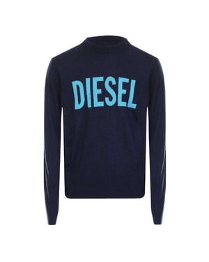 Diesel Heren Logo Sweatshirt (Blauw)