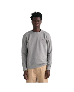 Gant Heren Sweatshirt met ronde hals (Grijs)