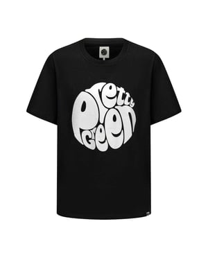 Pretty Green Heren T-shirt katoen met logo (Zwart)