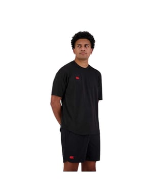 Canterbury Heren Everest ademend T-shirt (Zwart)