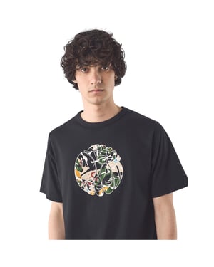 Pretty Green Heren Convergence Grafisch T-Shirt Regular (Zwart)