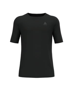 Odlo Heren Merino Wol Crew Hals Regular T-shirt (Zwart)