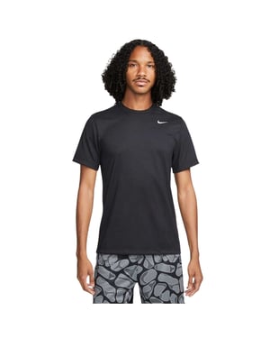 Nike Heren Legend Swoosh Dri-FIT T-Shirt (Zwart/Zilver)