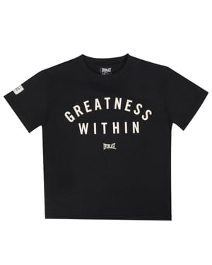 Everlast Oversized T-shirt met opschrift voor kinderen/Kinderen Crew Hals (Zwart/Wit)