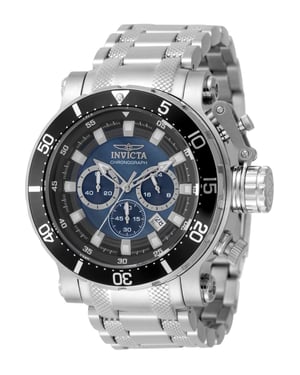 Invicta Coalition Forces 49753 Herenhorloge - Quartz Uurwerk - Roestvrij Staal met Zwarte Wijzerplaat - 52 mm