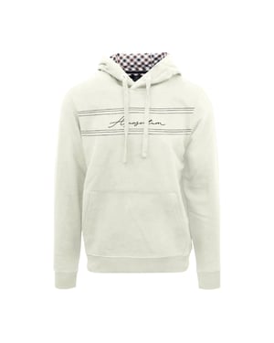 Aquascutum Heren Signature Regular-hoodie (Boter)