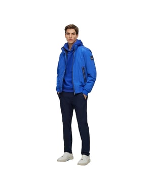 Boss Heren Porsche X Hoodie (Helder Blauw)