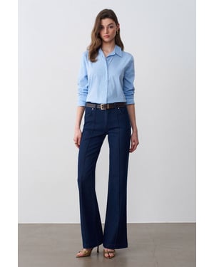 Hoge Taille Flare Jeans