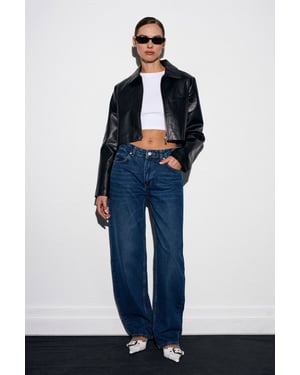 Dames Lage Taille Wijde Pijpen Jeans