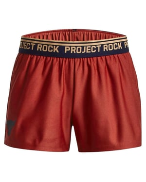 Under Armour Meisjes Project Rock Chino Shorts (Rood)