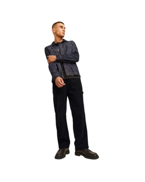 Jack And Jones Rechte Corduroy broek voor heren (Zwart)