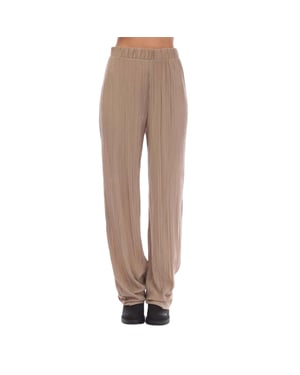 Vero Moda Dames/Dames Plisse Broek Met Wijde Pijpen (Mink)