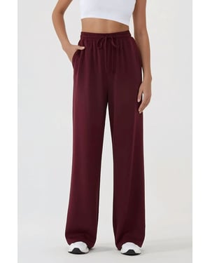 Brede Been Elastische Taille Trainingsbroek