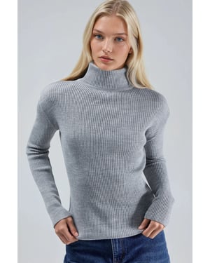 Aansluitende Textuur Turtleneck Trui