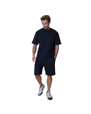 Threadbare Heren Mitch Textuur Shorts (Marine)