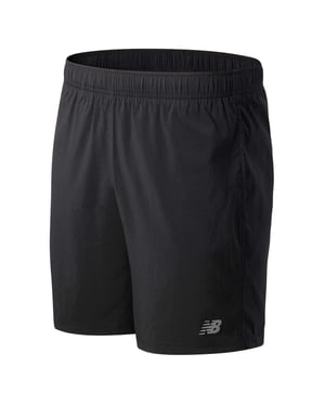New Balance Heren 2 in 1 Hardloopshort (Zwart)