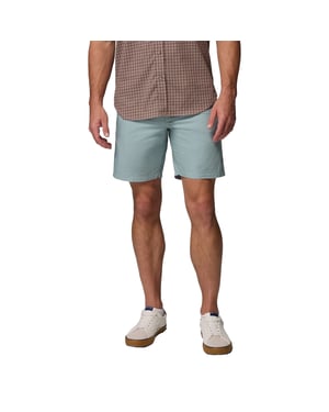 Columbia Heren Katoenen Popeline Korte Broek (Blauw)