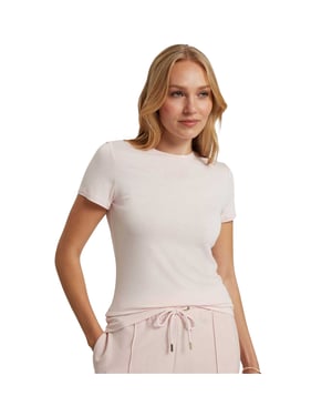 Ted Baker Dames/Dames Effen Lichtgewicht Fitted T-shirt (Roze)