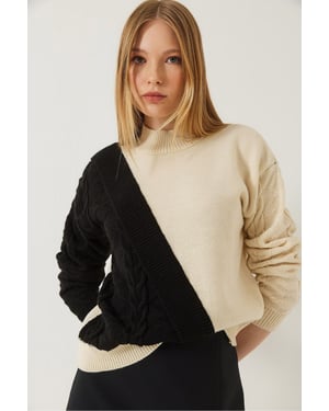 Patroon Half Col Ribbelsweater