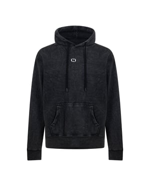 Criminal Damage Heren Galaxy-hoodie met gewassen look (Zwart wassen)