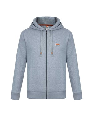 SoulCal Heren Signature Katoenen Full Zip Hoodie (Grijze Mergel)