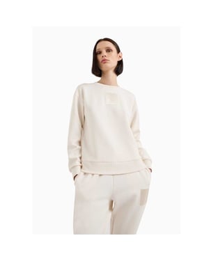 Armani Exchange Dames/Dames Crew Hals Regular Sweatshirt (Licht Beige)