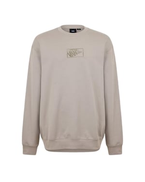 Vans Heren Box Logo Regular Sweatshirt (Paddestoel)