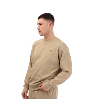 New Balance Heren French Terry Crew Neck Sweatshirt (Steen)