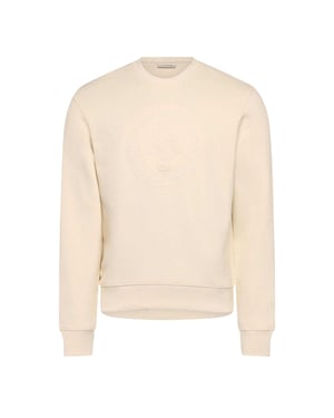Lacoste Dames Katoenen Relaxed Fit Sweatshirt (Crème)
