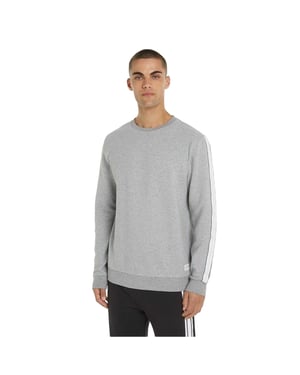 Tommy Hilfiger Heren Lounge Katoenen Sweatshirt (Grijs Heide Marl)