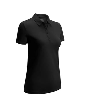Callaway Poloshirt met korte mouwen van polyester voor dames (Kaviaar)