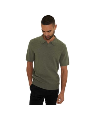 Threadbare Heren polo (Donkere Salie)