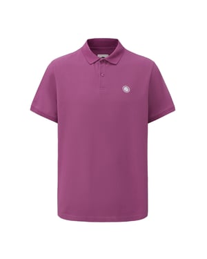 Pretty Green Heren Katoenen Polo Shirt (Paars)